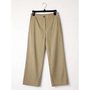 Quaker Marine‎ Supply Chino Pants Women 0 Tan Straight Leg Stretch Preppy Career